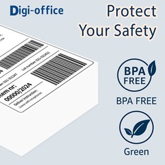Direct Thermal Label 30252 Compatible with Rollo DYMO 4XL&Zebra Desktop Printer