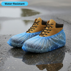 Shield Safety 16″ Blue Bottom Shoe Cover Cast Polyethylene 4000 Pieces