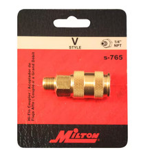 1/4 In. MNPT V Style High Flow Coupler