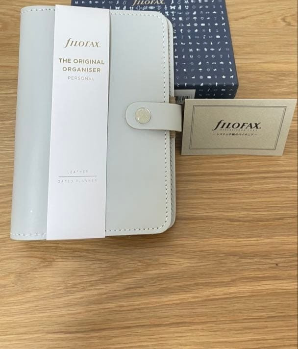 Filofax The Original Personal Organizer Bible Size Stone Authentic