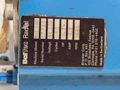 BalTec Radial RNE 280 Motor, 1680 RPM .74HP and Returns