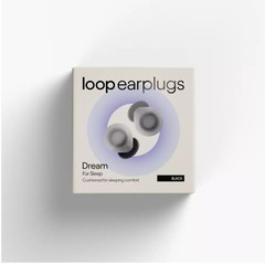 Loop Dream Earplugs for Deep Sleep, Napping and Snoring – Black