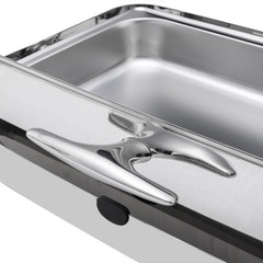 9 Quart Roll Top Stainless Steel Silver Chafing Dish Buffet Set for Weddings NEW