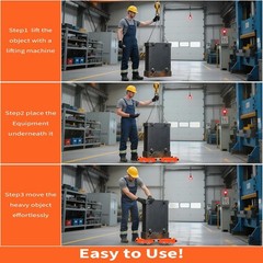 4PCS Machinery Mover 6/8/12 Ton Heavy Duty Machine Dolly Equipment Roller Skates