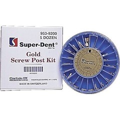 Screw Post System Screw Post Assortment Titanium, 60/Pkg.