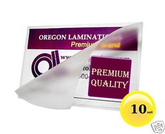500/pack 10 Mil School ID Cards Hot Laminating Pouches 2-1/2 x 3-5/8 Clear