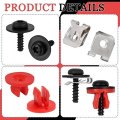 10x Engine Splash Shield Screw Bolt Clip Kit for Ford Focus Fusion Escape Explor