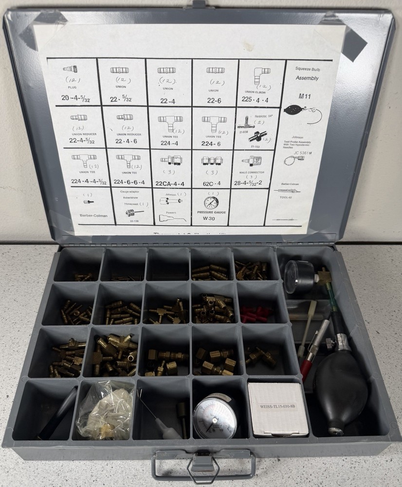 Johnson Controls Barber-Colman pneumatic HVAC calibration and test kit