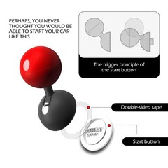 CyperFair Push Start Button Cover, Stylish Ball-type Joystick Start Protectiv…