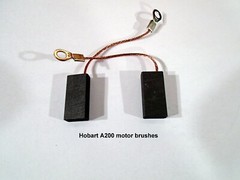 Hobart A200 Mixer Motor brushes, One Pair . A200 20qt brush style motors