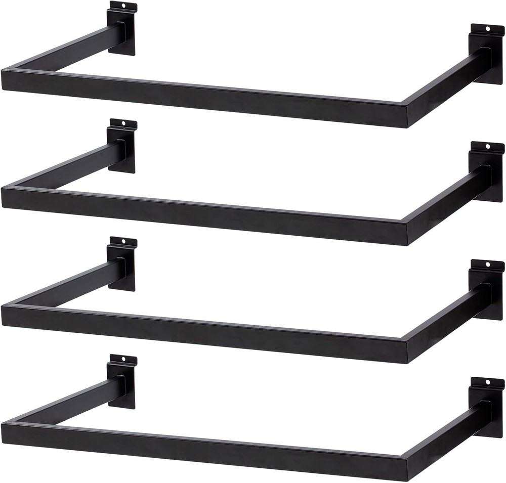 Slatwall U-Shaped Rectangular Tubing Hangrail – 24″x12″, Slatwall Accessories…