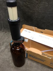 Oxford Adjustable Top Dispenser 3.0-10.0 mL w/16 oz Amber Glass Bottle