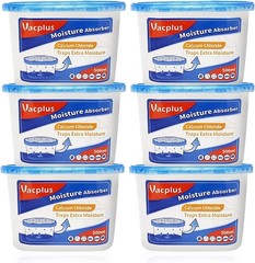 Fragrance-Free Moisture Absorbers – 6 Pack Leakproof Dehumidifier for Any Room