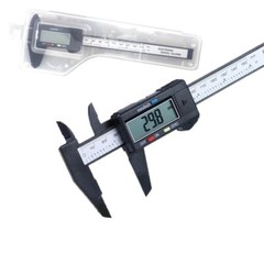 6″ 150mm Carbin Fiber Electronic Digital Vernier Caliper Micrometer Gauge LCD