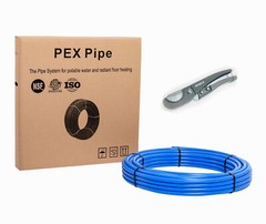 EFIELD 1/2″ x 100ft Blue Pex-A Pipe Tubing for Potable Water Pipe Cutter