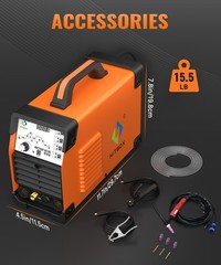 5-in-1 Aluminum AC DC TIG Welder 220V Pulse 200A Digital MMA TIG Welding Machine