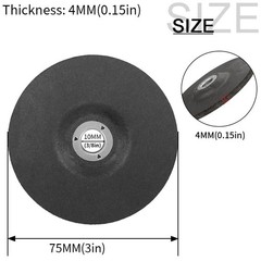 3 inch Grinding Wheel Depressed Center Aggressive Grinding Rust Removal Welding