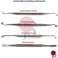 Bone Graft Carrier Packer Compactor Scoop Scraper Implant Grafting Dental Tools