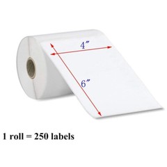 4 Rolls 4×6 Direct Thermal Shipping Labels For Zebra 2844 ZP450 ZP500 Eltron