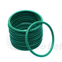 3.55mm Cross Section Metric FPM FKM Rubber O-Rings 3mm-390mm ID 75 Shore A Green
