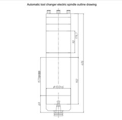 2.2KW ATC ISO20 Water Cooled Spindle Motor Automatic Tool Changer+VFD Inverter