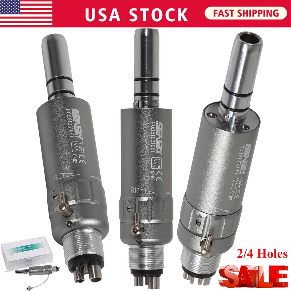 NSK Style Dental Slow Low Speed Handpiece Air Motor E-type 4 Holes Micromotor M4