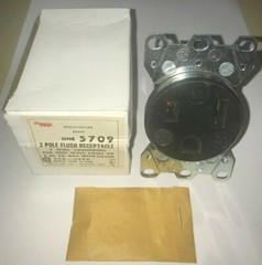 (3) COOPER ARROW HART 5709 WELDER OUTLET FLUSH RECEPTACLE
