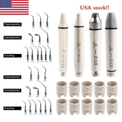 Dental Ultrasonic Scaler Handpiece / 10*Tips Fit DTE SATELEC EMS Cavitron Volume