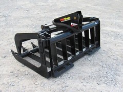 48″ Single Cylinder Root Grapple Bucket Attachment Fits Skid Steer Quick Attach