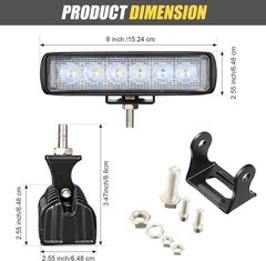Fit for John Deere Gators 835M, 835R, 865M, 865R 12V 24V LED flood work lights