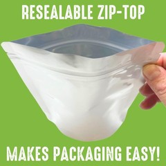 50 Mylar Bags for Food Storage, Airtight 7Mil Thick Gusseted Zip Lock, Long T…