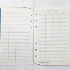 1 Undated Month Generic Calendar Franklin Covey Compact Size Pages Refill Paper