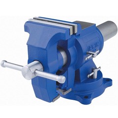IRWIN 4935505 5-Inch Multi-Purpose Steel Bench Vise Rotating Pipe Jaws Model