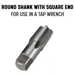 1/4 in Carbon Steel NPT Pipe Tap & 7/16 in HSS Drill Bit Set 2-Piece Threading