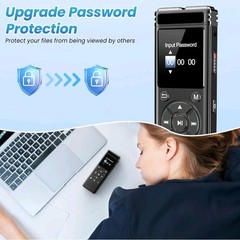 136GB Digital Voice Recorder Playback,9000 Hours Audio Recording,Voice activated