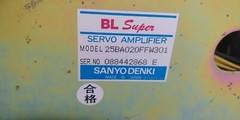 Sanyo Denki BL Servo Amplifier 25BA020FFW301 free SHIPPING, 90 days warranty.