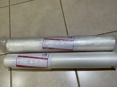 Qty 2 Rolls USI Laminating Film 25″x250′, 3 Mil 1″ Core, Gloss NEW