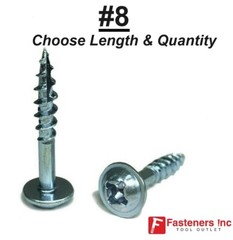 Kreg #8 Zinc Coarse Thread Pocket Hole Screws Phil / Square Combo (Pick Size&Qty