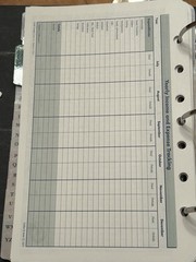 1990s Franklin Quest Planner 3 Ring Binder With Pages
