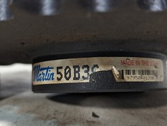 Martin 50B36 Welded B Sprocket – Bored to Size – B Hub, 36 Teeth, 0.7500 in Stoc