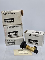 4 Lot | Vtg 1980s NOS PARKER Needle Valve 1/4″ NPT, 4M-V4-AK-B
