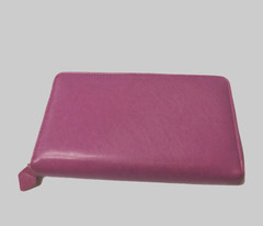 New defect FILOFAX Saffiano Compact Zip Organizer Planner wallet Raspberry PINK