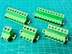 Flat Surface/Panel Mount Phoenix Style 5.08mm Pluggable Terminal Block, Male