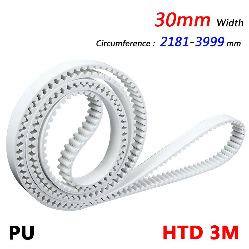 HTD-3M Width 30mm PU Timing Belts Pitch 3mm for 3D Printer, CNC 2181mm to 3999mm