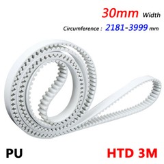 HTD-3M Width 30mm PU Timing Belts Pitch 3mm for 3D Printer, CNC 2181mm to 3999mm