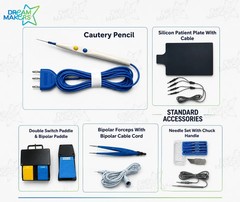Electro Cautery Bipolar Monopolar Electrosurgery Surgical Generator Set 300W