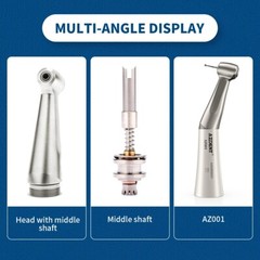 AZDENT Dental Low Slow Speed Handpiece Contra Angle FG 1.6mm/ CA 2.35mm Bur