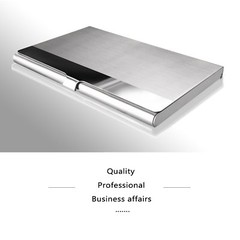 Stainless Steel Card Holder Case – Pocket Metal Wallet for Business, ID, Credit
