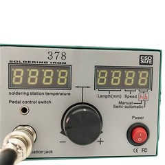 110V CXG378 Semi-automatic Soldering Table Feed Tin Spot Welder with Foot Switch