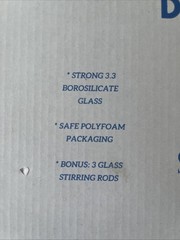 Beaker set 25 50 100 250 500 1000ML DLX North Borosilicate Glass Beakers Lab NEW